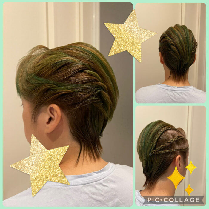 髪上げ✨