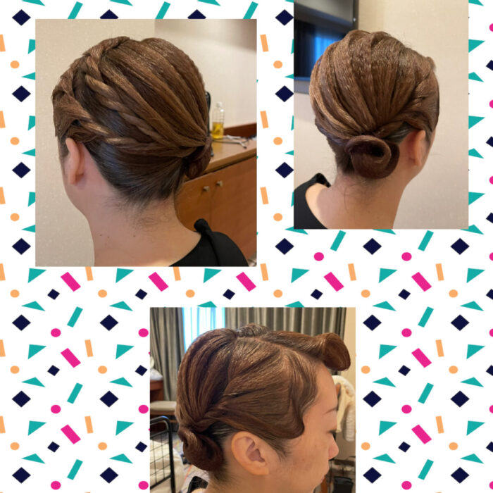 髪上げ✨